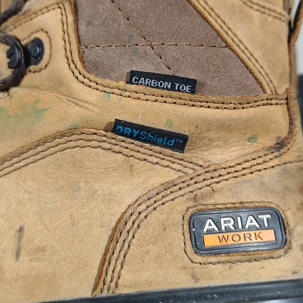 Ariat Work Boots Mens 9 D Tan Turbo 8